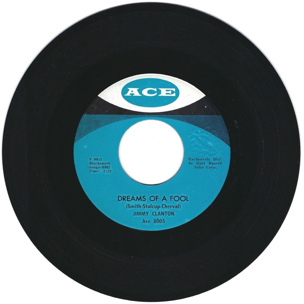 Jimmy Clanton ‎45 Dreams Of A Fool / Darkest Street In Town on Ace VG+ '62 Rock